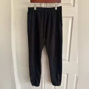 Nanamica Easy Black Jogger Pants Ankle Zipper Size 32